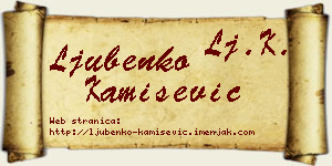 Ljubenko Kamišević vizit kartica